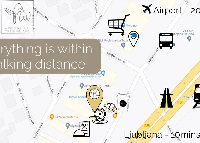 Trzin-mlake W Free Parking 公寓 Trzin